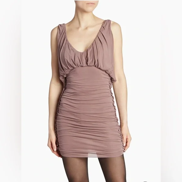 Saint laurent silk ruched dress size 40 EU brand new with tags - Picture 2 of 9